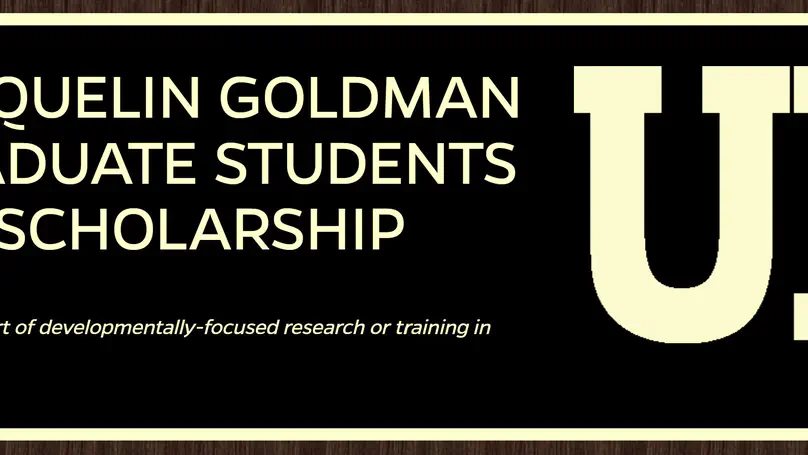 Jacquelin Goldman Spring Scholarship